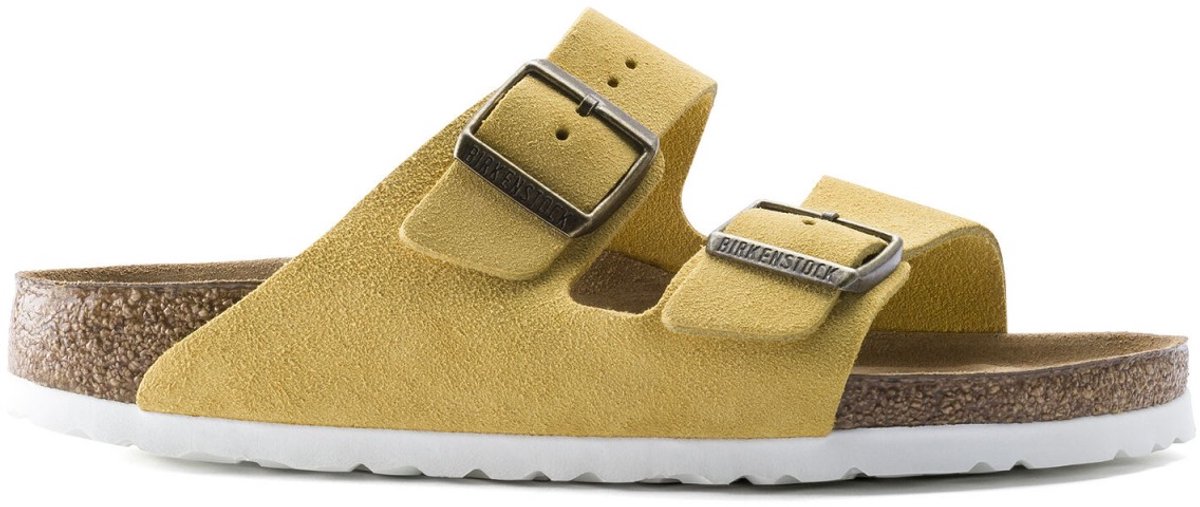Birkenstock Sandal Arizona Velours Geel