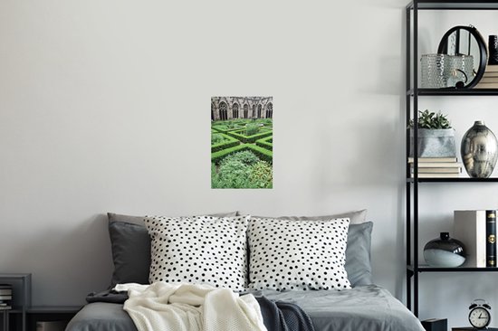 Muursticker Dom van Utrecht - cour de Dom à Utrecht - 20x30 cm - film adhésif autocollant - sticker mural repositionnable