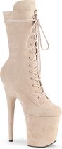 Pleaser - FLAMINGO1050FS Plateau Laarzen - Paaldans schoenen - 42 shoes - Beige