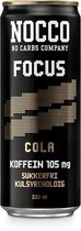 Nocco Focus Cola - Energiedrank met Cola Smaak - 105mg Cafeïne per blik - 330ml
