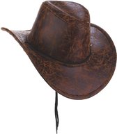 PARTY PLAY - Cowboy hoed nep leer voor volwassenen