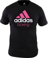 Adidas Community T-Shirt Zwart/Roze Boxing-S