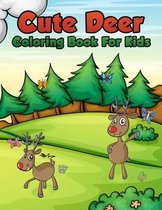Cute Deer Coloring Book For Kids