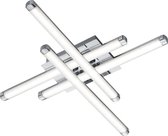 LED Plafondlamp - Plafondverlichting - Nitron Staton - 16W - Warm Wit 3000K - Vierkant - Mat Wit - Aluminium