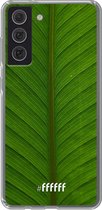 6F hoesje - geschikt voor Samsung Galaxy S21 FE -  Transparant TPU Case - Unseen Green #ffffff