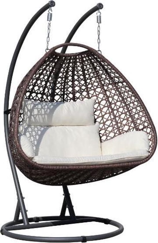 blad zakdoek spanning Eistoel Egg Cocoon Chair Hangend Wicker met Standaard - Hangstoel voor  Binnen en... | bol.com