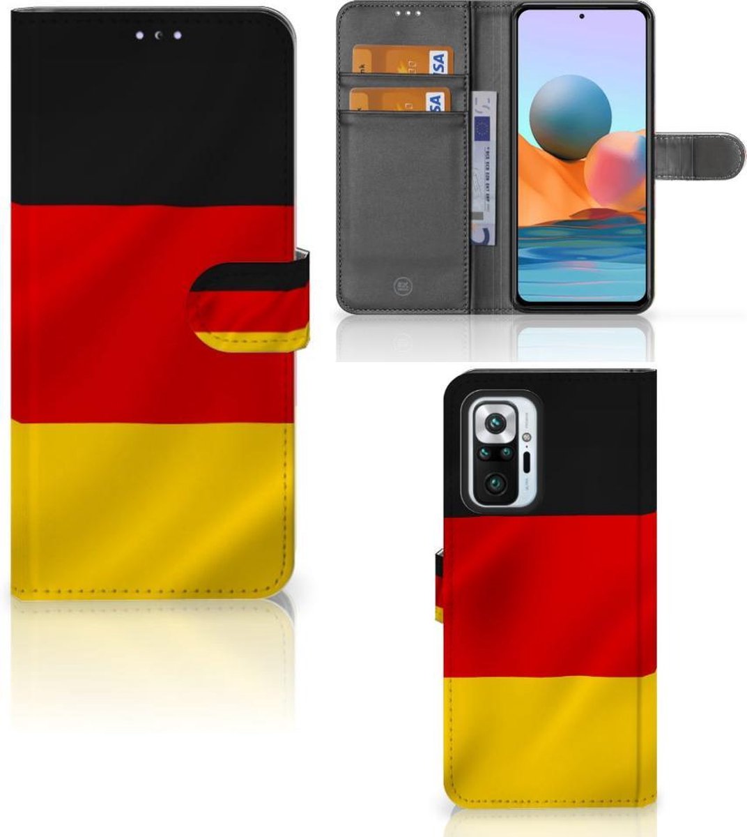 Xiaomi Redmi Note 10 Pro Bookstyle Case Duitsland
