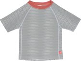 Lässig Splash & Fun Short Sleeve Rashguard - Striped coral 06 months