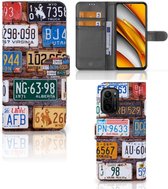 Wallet Book Case Poco F3 | Xiaomi Mi 11i GSM Hoesje Kentekenplaten