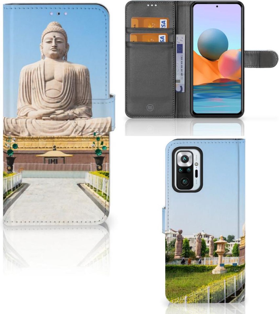 Xiaomi Redmi Note 10 Pro Flip Cover Boeddha