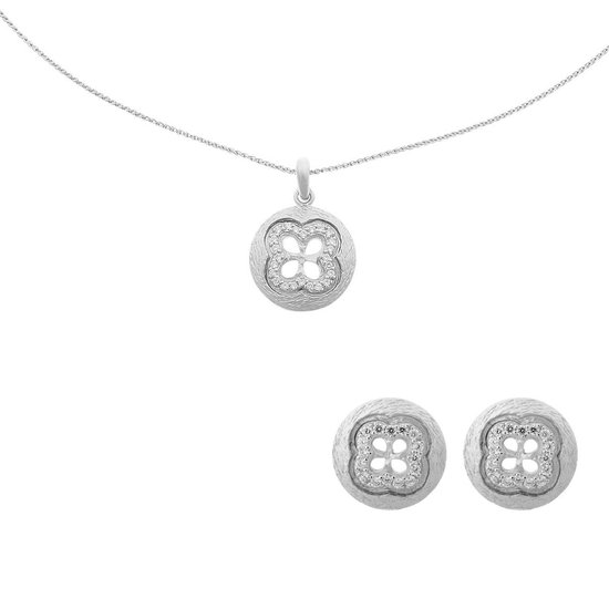 Orphelia SET-5256 - Ketting(en) met oorbel(len) - Zilver 925