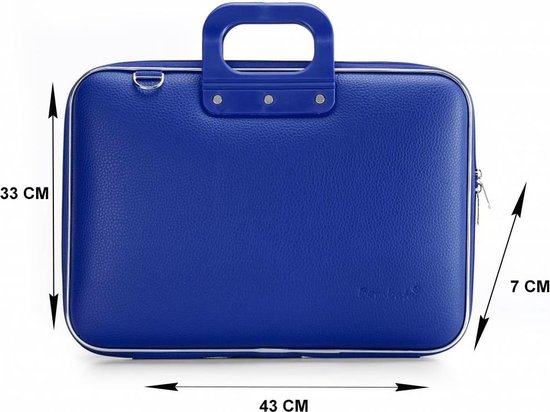 Sacoche Ordinateur Portable Bombata Classic – Noir, Pour PC Jusqu'à 13-14 Pouces, Look Jeune Et Fonctionnel