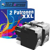 PlatinumSerie 2x cartridge alternatief voor Brother LC-3219 Black