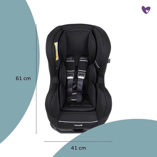 Prénatal Autostoel - Kinderzitje Auto - Stoelverhoger - Groep 1 - 9-18 Kg -  Zwart | De Beste Keuze