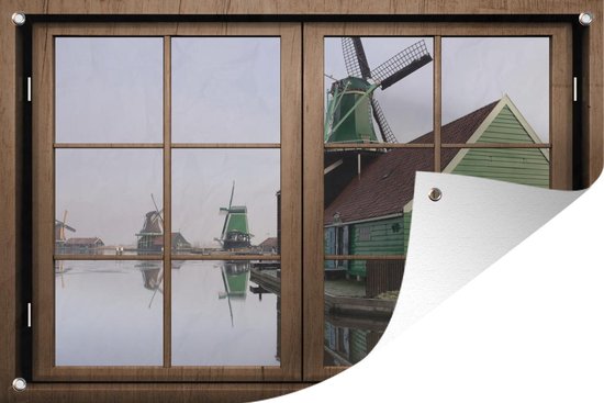 Affiche de jardin See-through - Moulin à vent - Water - 60x40 cm