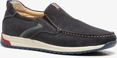 Van Beers leren heren instappers - Blauw - Maat 41 - Echt leer - Uitneembare zool