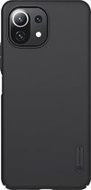 Nillkin - Xiaomi Mi 11 Lite Hoesje - Super Frosted Shield - Back Cover - Zwart
