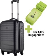 Reistrolley JSA, mat zwart, S,  JU-45553 met gratis bagageriem JU-70556