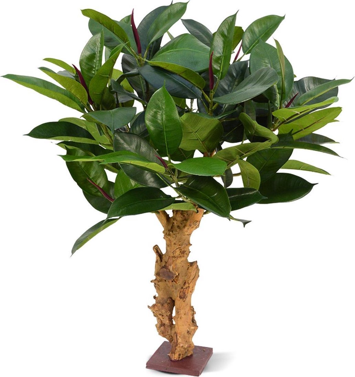 maxifleur Kunstplanten Philodendron op voet kunstplant 80cm Groen