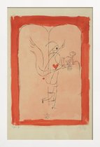 JUNIQE - Poster met houten lijst Klee - A Guardian Angel Serves a