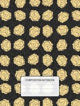 Composition Notebook: Cute Animal Wide Ruled Composition Book for School - Lion