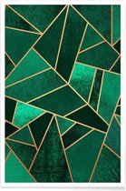 JUNIQE - Poster Emerald and Copper -40x60 /Kleurrijk