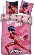 dekbedovertrek 1 persoons -hoeslaken 140 x 200 miraculous ladybug eenpersoons dekbed+2 kussensloop -Topkwaliteit 100% katoen