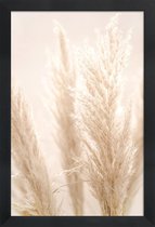 JUNIQE - Poster in houten lijst Pampas Reed 8 -20x30 /Ivoor & Wit