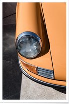 JUNIQE - Poster Foto van Porsche 911 -40x60 /Grijs & Oranje