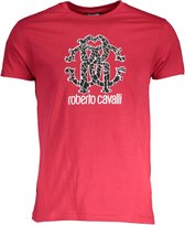 Roberto Cavalli T-shirt Rood L Heren