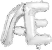 Wefiesta Folieballon Symbool Æ 16 Cm Zilver