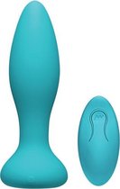 Rimmer Experienced Vibrerende en Roterende Buttplug - Turquoise - Sextoys - Anaal Toys