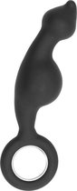 No. 62 - Dildo With Metal Ring - Black - Butt Plugs & Anal Dildos -