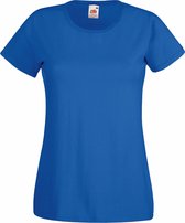 Fruit of the Loom Dames/vrouwen Lady-Fit Valueweight Short Sleeve T-Shirt (Pak van 5) (Koninklijk)