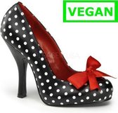 Pin Up Couture Pumps -38 Shoes- CUTIEPIE-06 US 8 Zwart/Wit