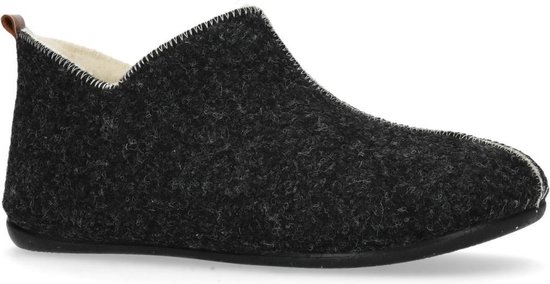 Manfield - Femme - Chaussons gris foncé - Taille 40