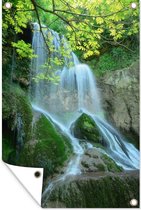 Krushuna Waterfall Affiche de jardin d' Europe de l' Est 80x120 cm - Toile de jardin / Toile d'extérieur / Peintures pour l'extérieur (décoration de jardin)