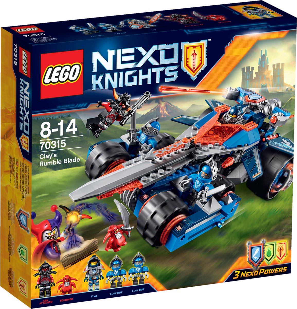 LEGO NEXO KNIGHTS Clay’s gevechtszwaard 70315