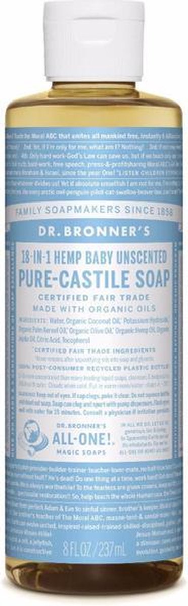 Dr. Bonner's - Vloeibare Zeep Baby Mild van Merkloos — afbeelding 4