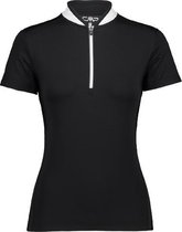 Cmp Fietsshirt Half-zip Dames Polyester Zwart/wit Maat S