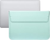 13 inch PU Leer envelop sleeve met standaard - Mint Groen