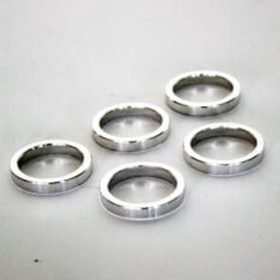 Opvulring Balhoofd Aluminium 1-1/8″ 3 mm Zilver Per 5 Stuks van Merkloos — afbeelding 2