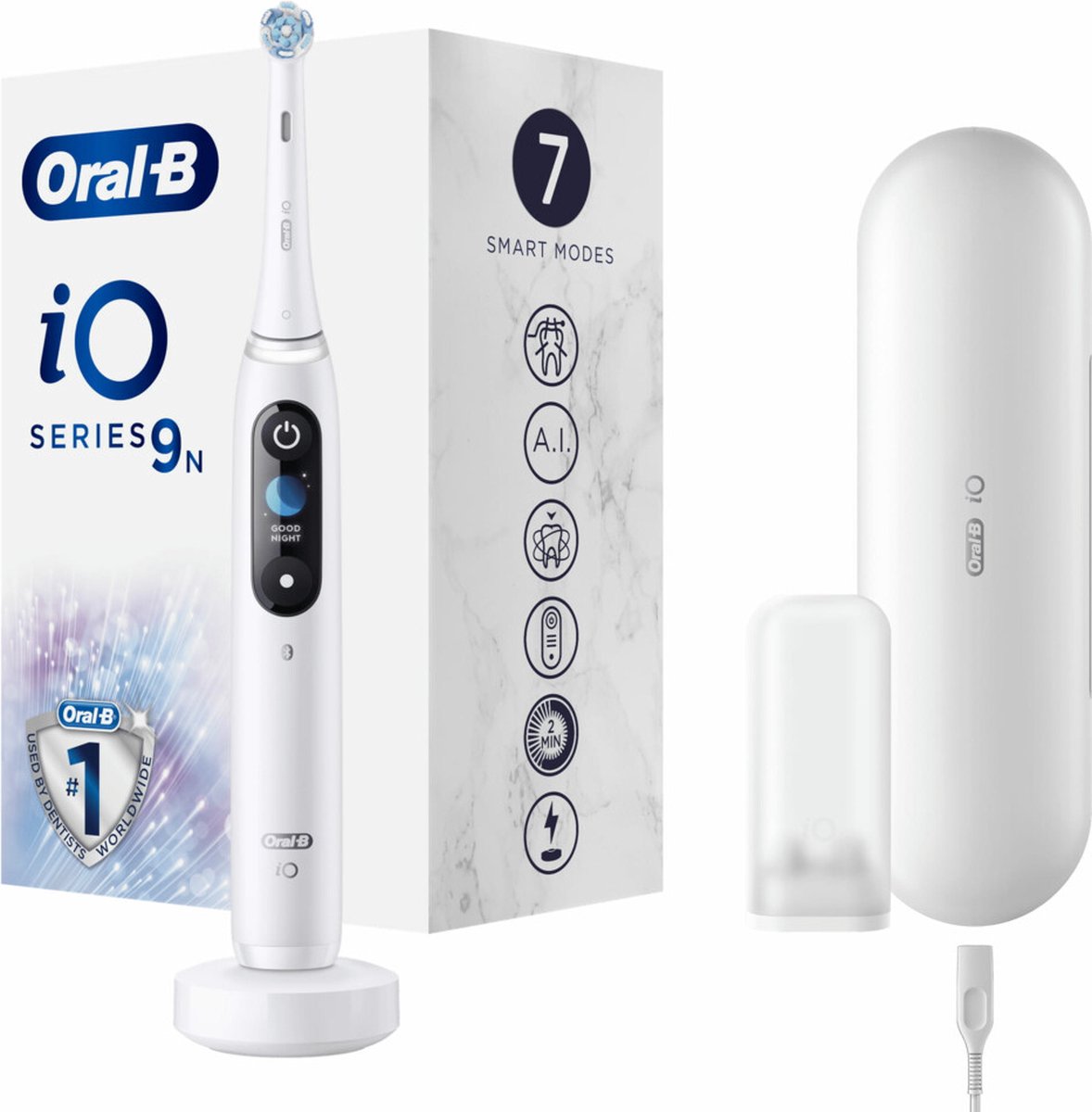 Oral-B iO 9n - Elektrische Tandenborstel - Wit | bol.com