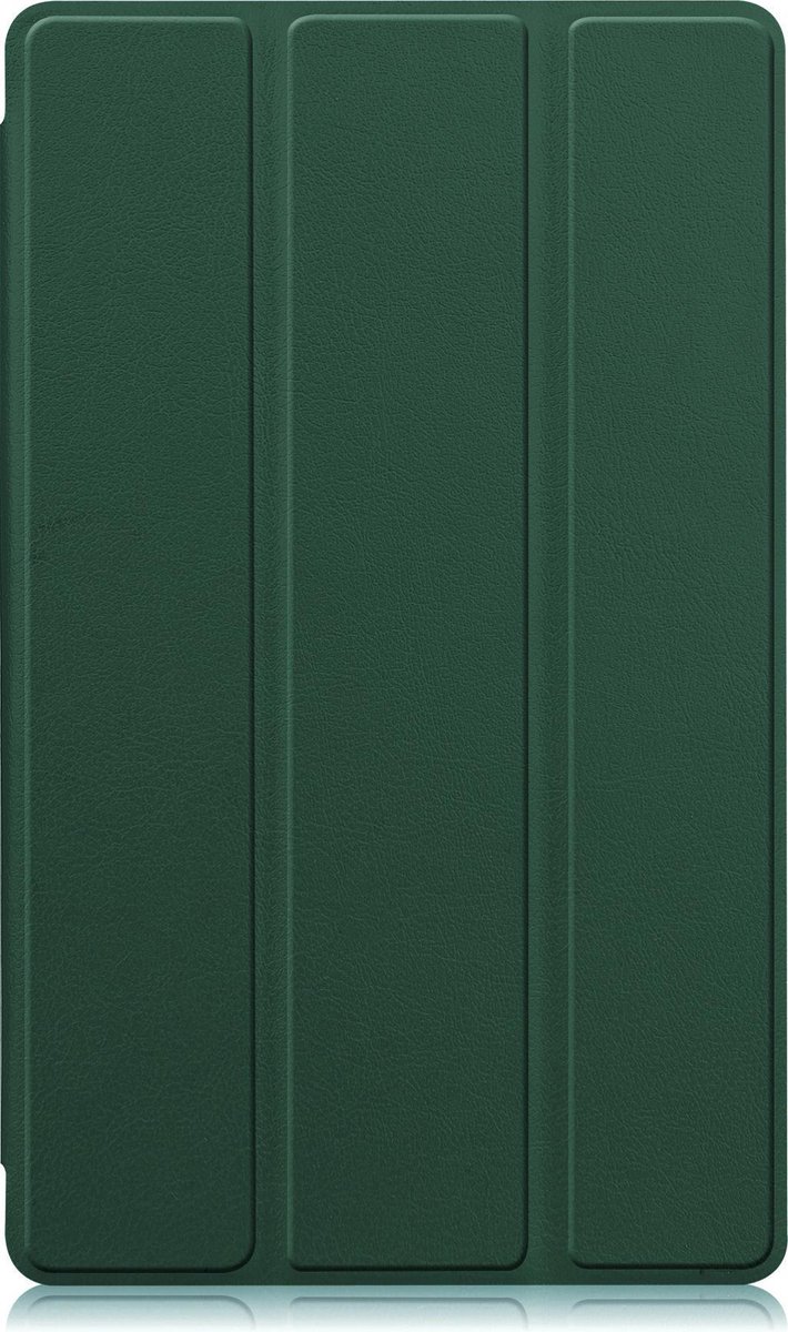 Hoesje - Geschikt voor Samsung Galaxy Tab A7 Lite - Dun & Stevig - Trifold Bookcase - Hard Cover - Hardcover Book Case - Tablet Hoes - Donkergroen