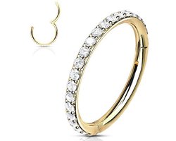 Piercing PVD high quality single CNC 1.2x10 - goud - LMPiercings