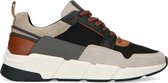 Sacha - Heren - Grijze sneakers met cognac details - Maat 45