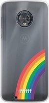 6F hoesje - geschikt voor Motorola Moto G6 -  Transparant TPU Case - #LGBT - Rainbow #ffffff