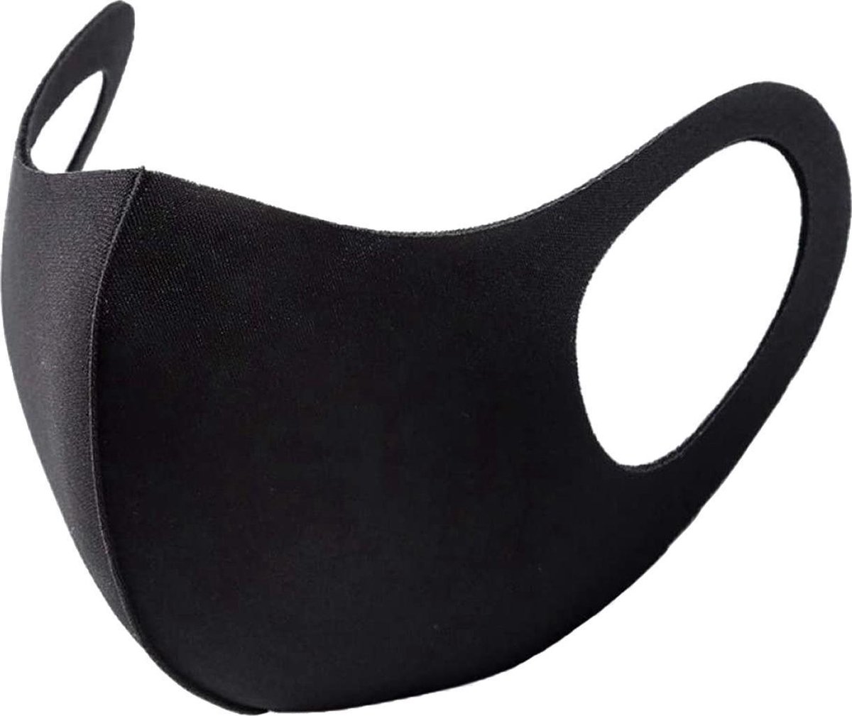 Wasbaar Mondkapje Zwart Wasbaar Mondmasker Elastisch Mondkapjes