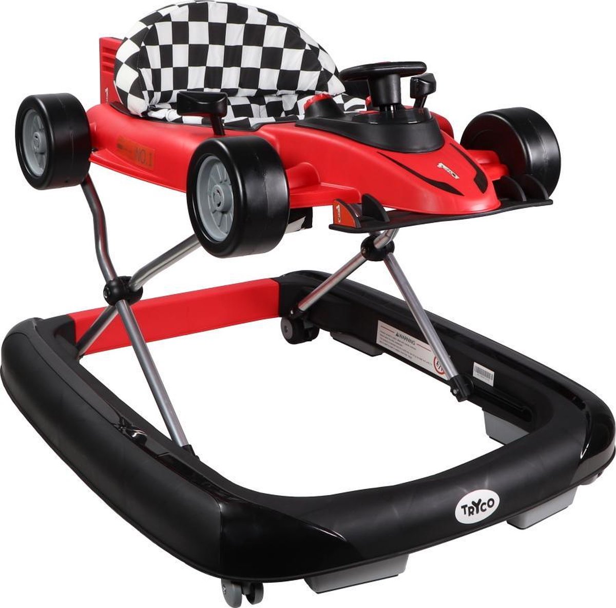 Tryco 2 in 1 Baby Walker F1 Racer Red