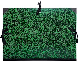 Exacompta Tekenmap Annonay met linten 37x52cm - B3 - 1/2 raisin - Groen - 532200E